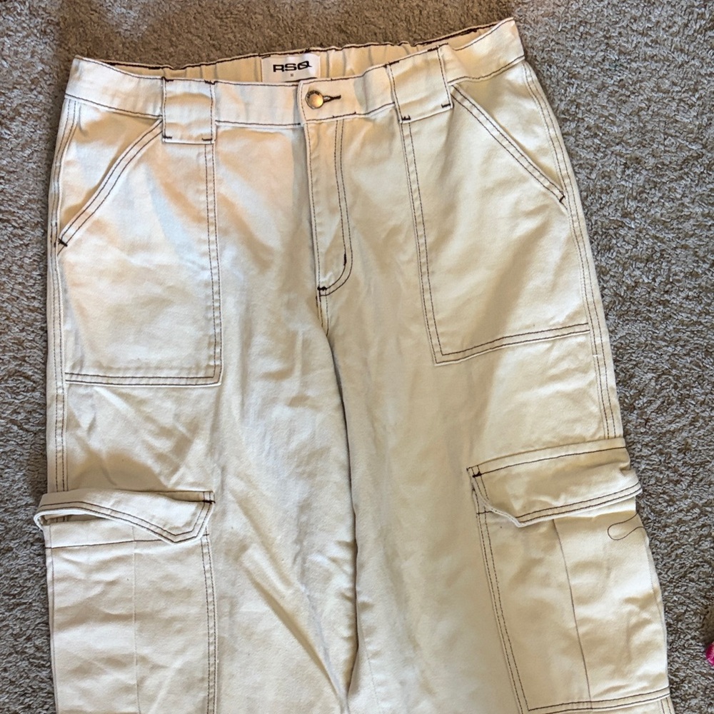 RSQ Light Tan Cargo Pants